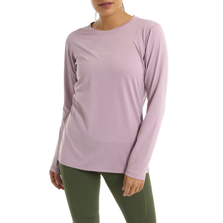 Burton Essential Tech Long Sleeve Crew Top - Women's Elderberry Heather