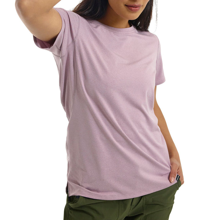 Burton Multipath Essential Tech Short Sleeve Crew T-Shirt - Women's Elderberry Heather