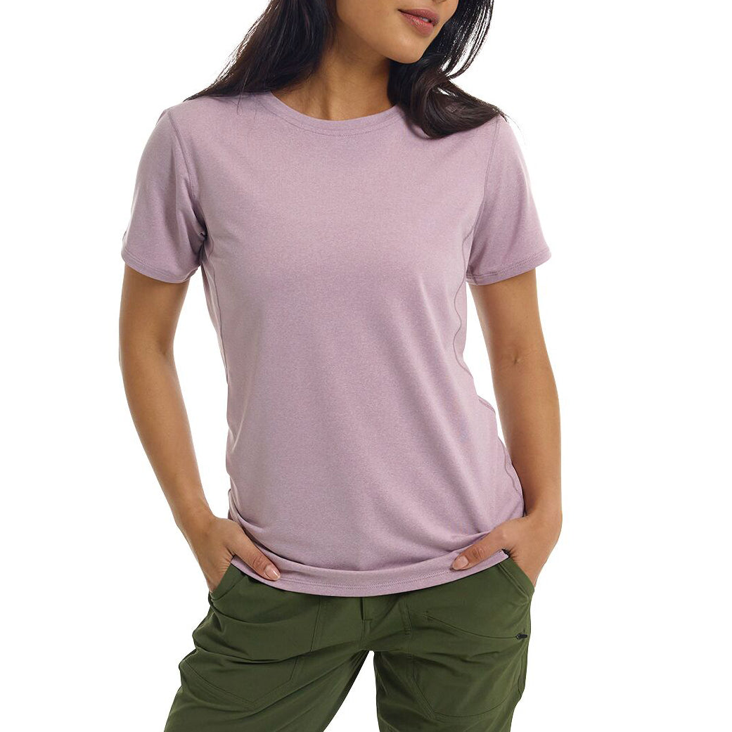 Burton Multipath Essential Tech Short Sleeve Crew T-Shirt - Women's Elderberry Heather