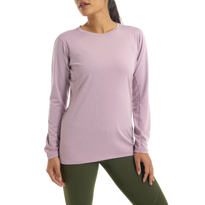 Burton Essential Tech Long Sleeve Crew Top - Women's Elderberry Heather