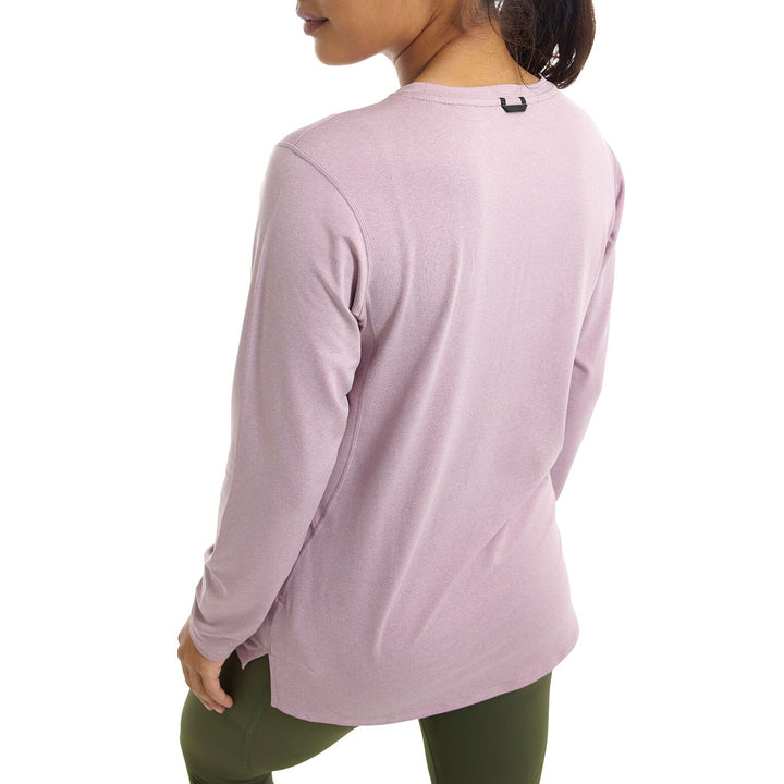 Burton Essential Tech Long Sleeve Crew Top - Women's Elderberry Heather