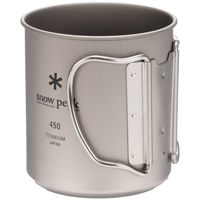 Snow Peak 450ml Titanium Single-Walled Mug Titanium