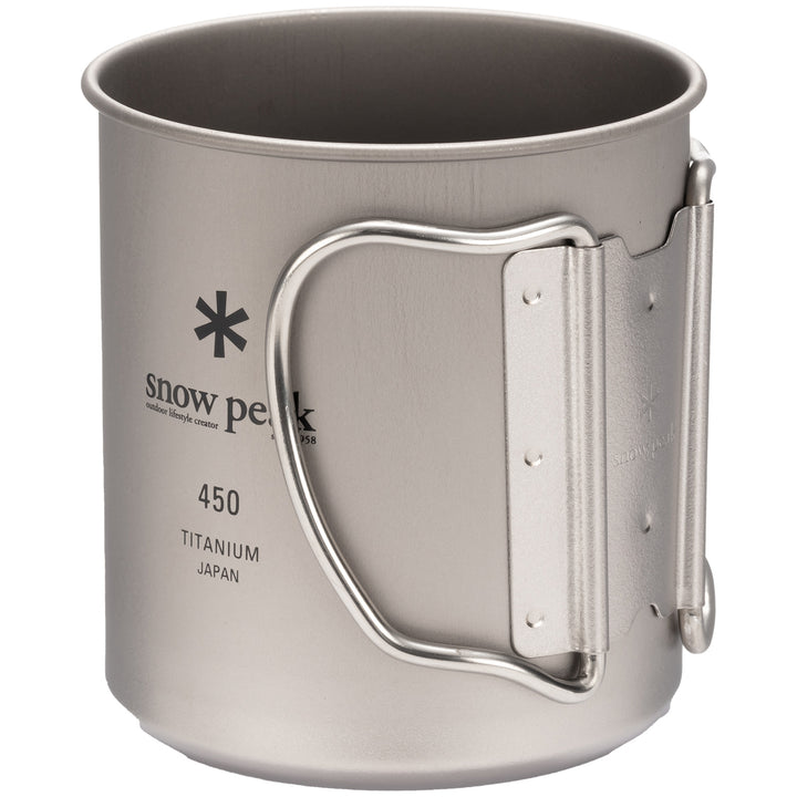 Snow Peak 450ml Titanium Single-Walled Mug Titanium