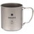 Snow Peak 450ml Titanium Single-Walled Mug Titanium