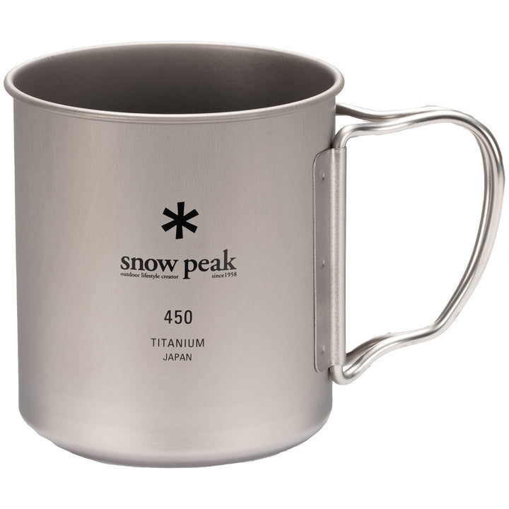Snow Peak 450ml Titanium Single-Walled Mug Titanium