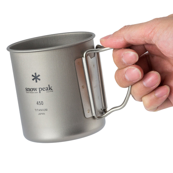 Snow Peak 450ml Titanium Single-Walled Mug Titanium