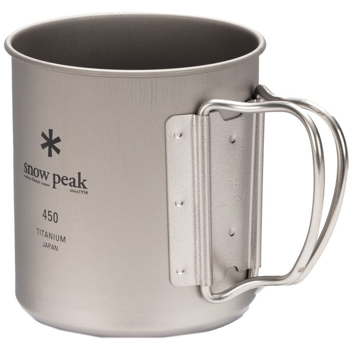 Snow Peak 450ml Titanium Single-Walled Mug Titanium