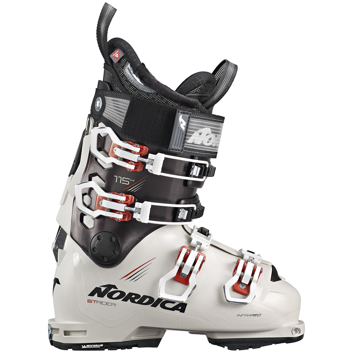 Nordica Strider 115 W DYN Alpine Touring Ski Boots - Women's 2023 Ivory/Black/Paprika