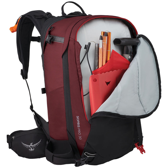 Osprey Sopris Pro E2 Airbag Pack 30 Backpack Red Mountain