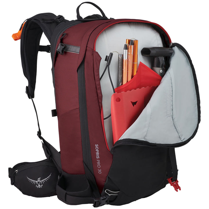 Osprey Sopris Pro E2 Airbag Pack 30 Backpack Red Mountain
