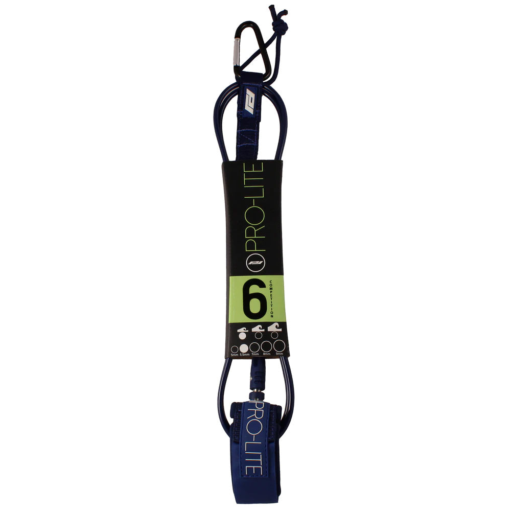Pro-Lite 6' Comp Surfboard Leash Navy