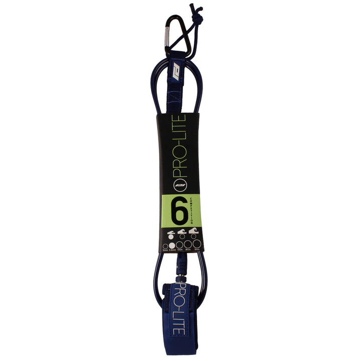 Pro-Lite 6' Comp Surfboard Leash Navy