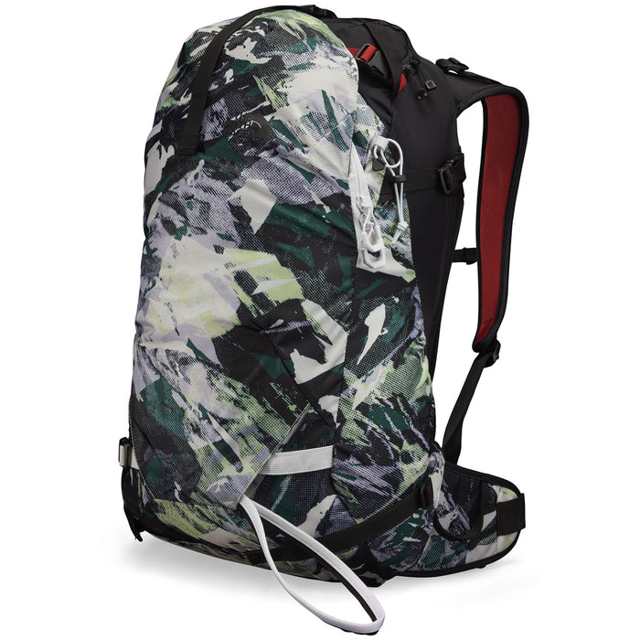 The North Face Snomad 34 Backpack Patina Green Summit Mountainscape Print/TNF Black