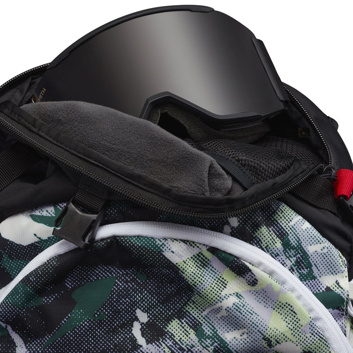 The North Face Snomad 34 Backpack Patina Green Summit Mountainscape Print/TNF Black