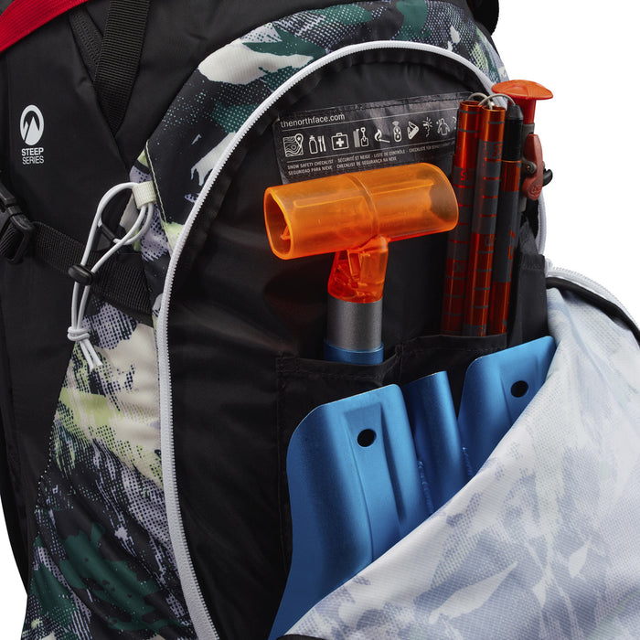 The North Face Snomad 34 Backpack Patina Green Summit Mountainscape Print/TNF Black