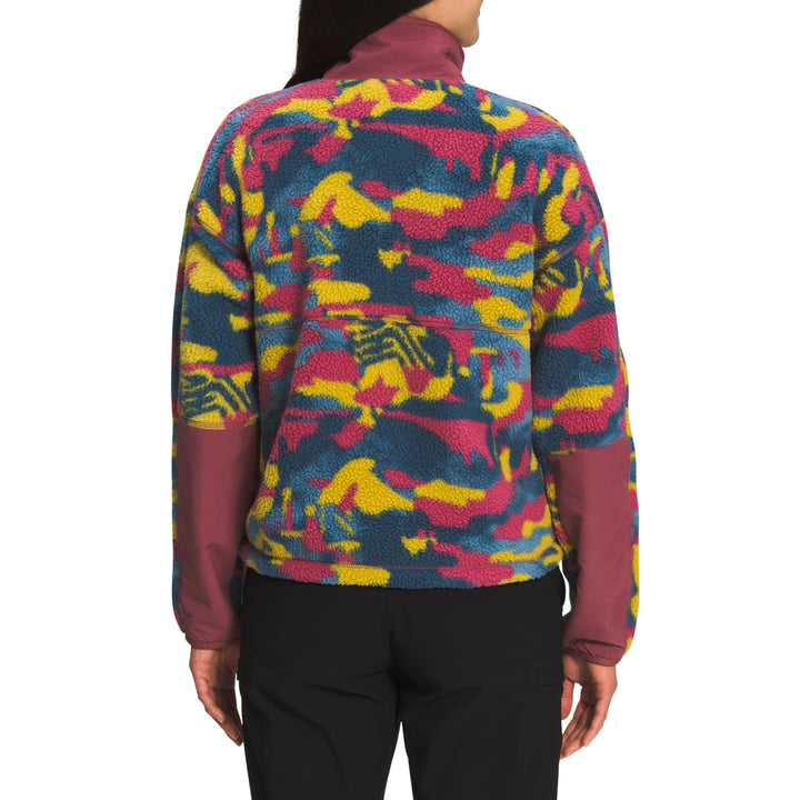 The North Face Printed Cragmont 1/4 Snap Fleece - Women's Shady Blue Dazzle Camo Print