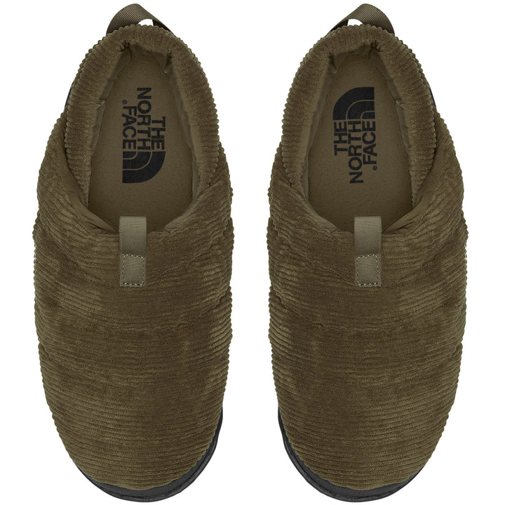 The North Face Nuptse Mule Corduroy Slippers - Men's Military Olive/TNF Black