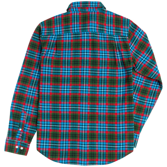 Dark Seas x Poler Woven Flannel - Men's Green/Blue