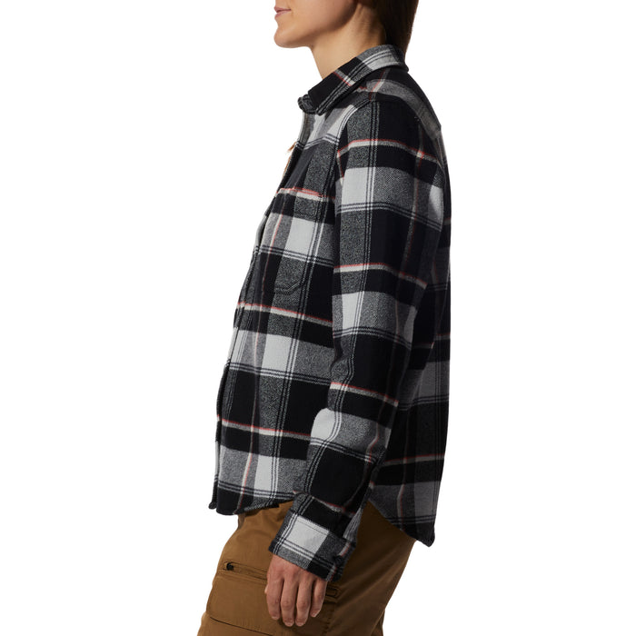 Mountain Hardwear Plusher™ Long-Sleeve Shirt - Women's Black Tartan Plaid