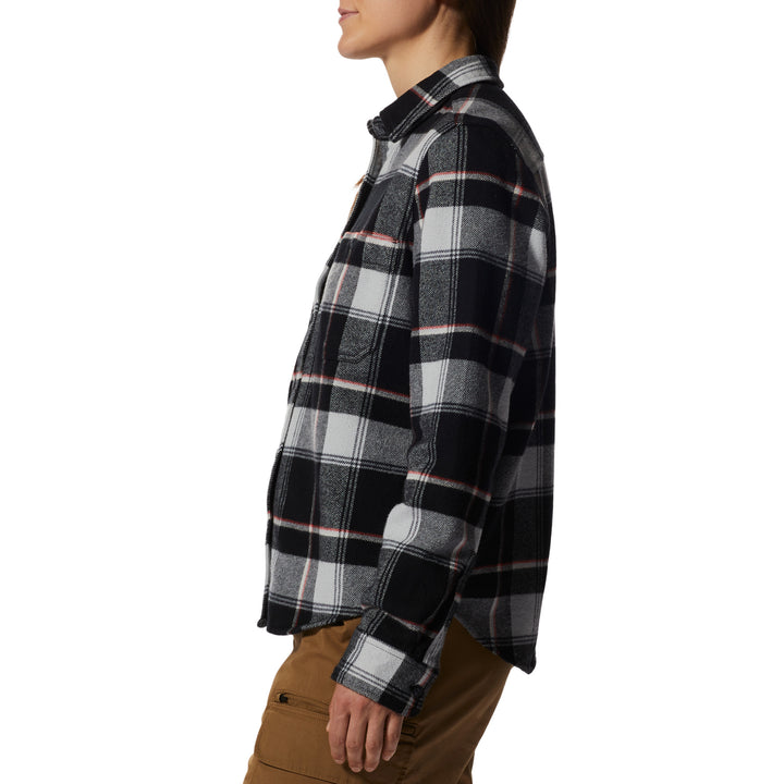 Mountain Hardwear Plusher™ Long-Sleeve Shirt - Women's Black Tartan Plaid