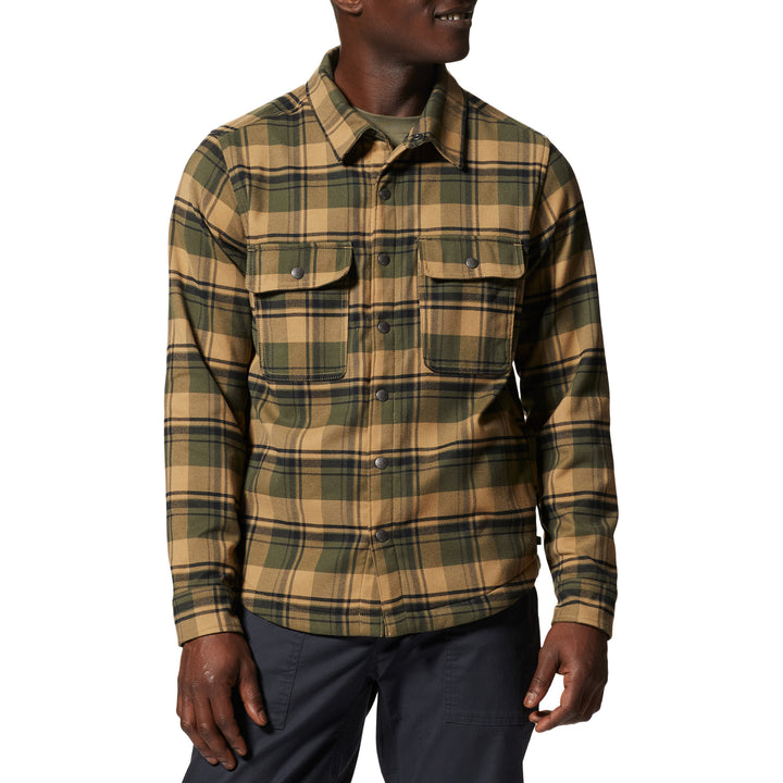Mountain Hardwear Outpost™ Long Sleeve Lined Shirt - Men's Sandstorm Hot Spring Plaid
