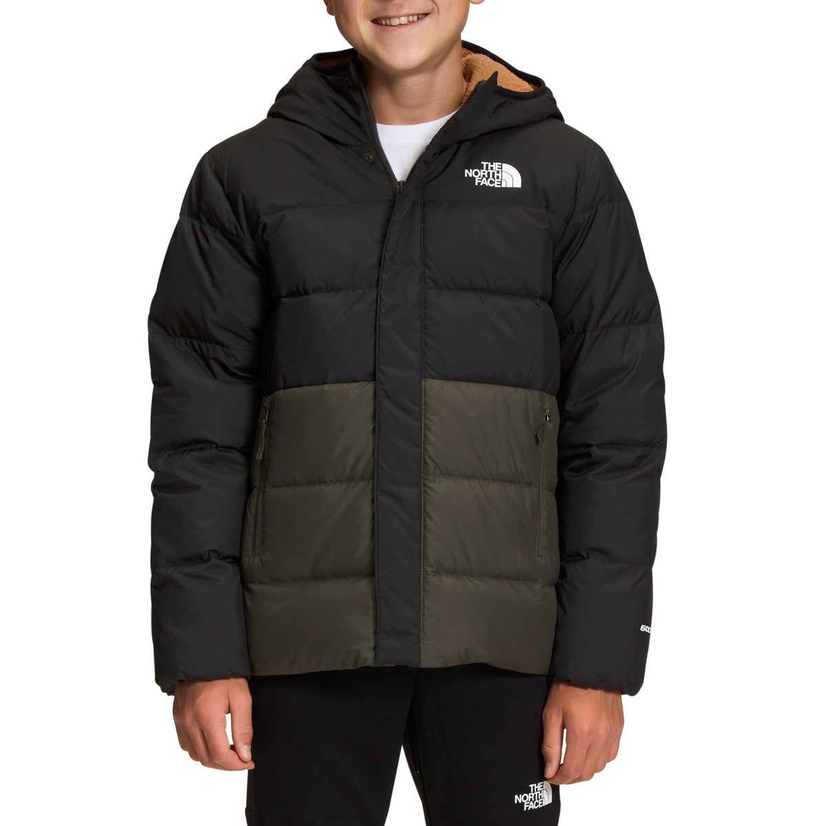 The North Face North Down Fleece-Lined Parka - Boys' New Taupe Green