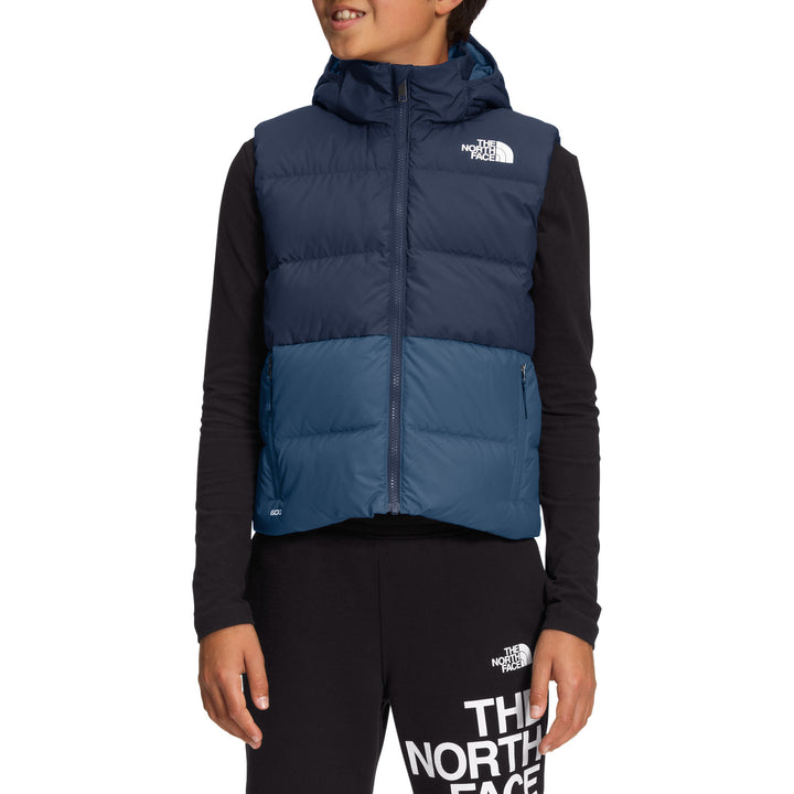 The North Face Reversible North Down Hooded Vest - Boys' Summit Navy