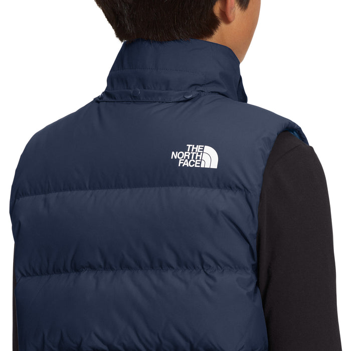 The North Face Reversible North Down Hooded Vest - Boys' Summit Navy
