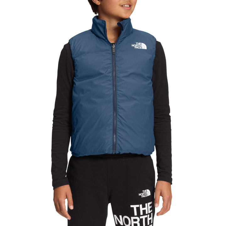The North Face Reversible North Down Hooded Vest - Boys' Summit Navy