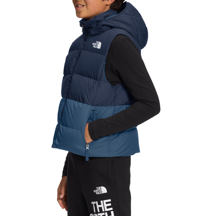 The North Face Reversible North Down Hooded Vest - Boys' Summit Navy