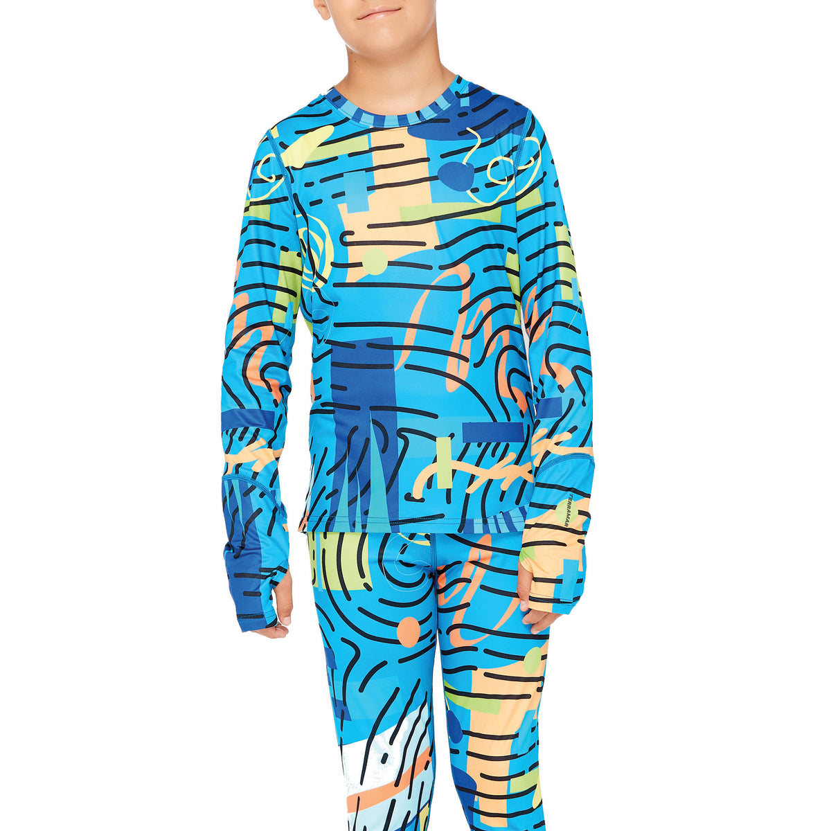 Terramar Thermolator Baselayer Top - Kids' Born To Ride