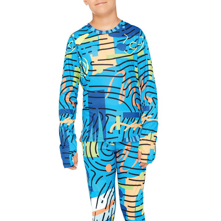 Terramar Thermolator Baselayer Top - Kids' Born To Ride