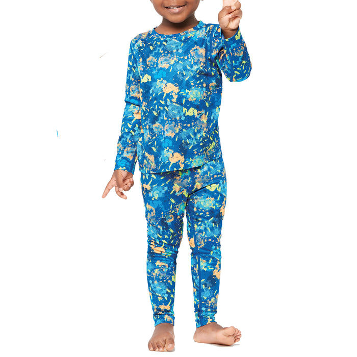 Terramar Free Ride Baselayer Set - Toddlers' Sliding Geo