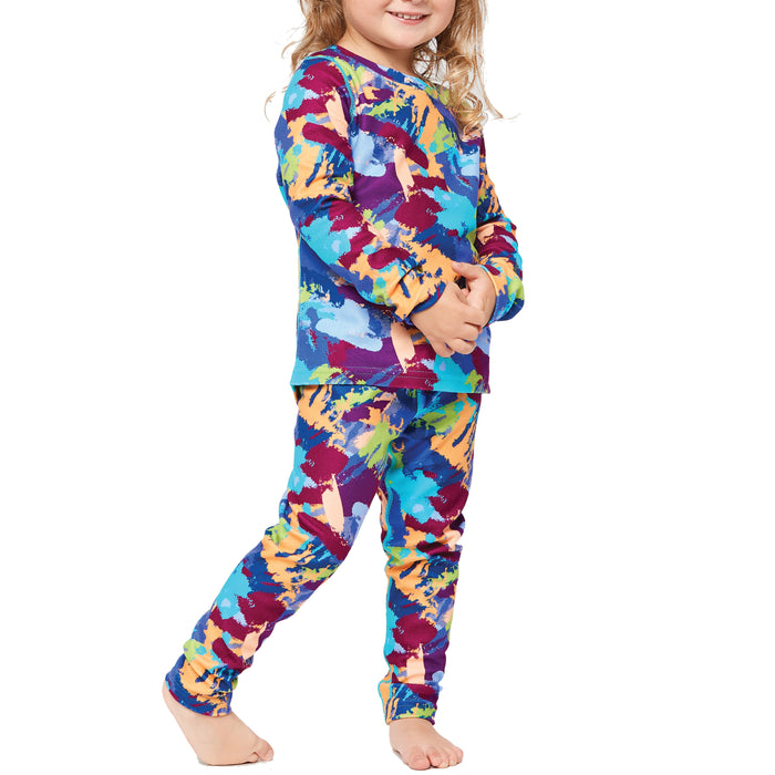 Terramar Winter Warmers Fleece Baselayer Set - Toddlers' Wild Camo