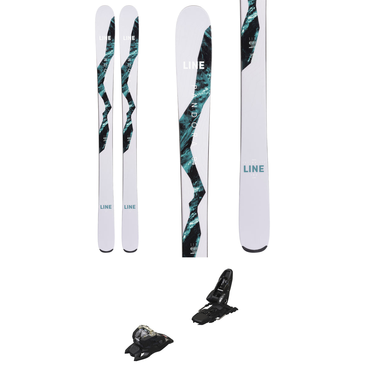 Line Skis Pandora 94 Skis + Marker Squire 11 Ski Bindings - Women's 2022