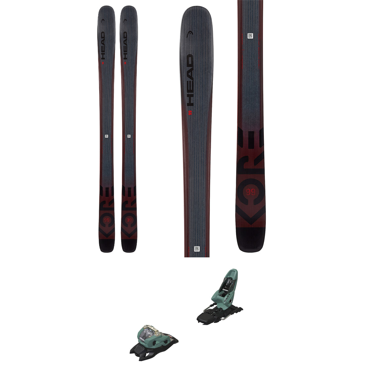 Head Kore 99 Skis + Marker Squire 11 Ski Bindings 2022