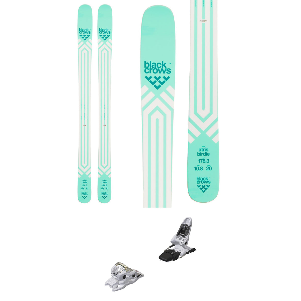 Black Crows Atris Birdie Skis + Marker Squire 11 Ski Bindings - Women's 2022
