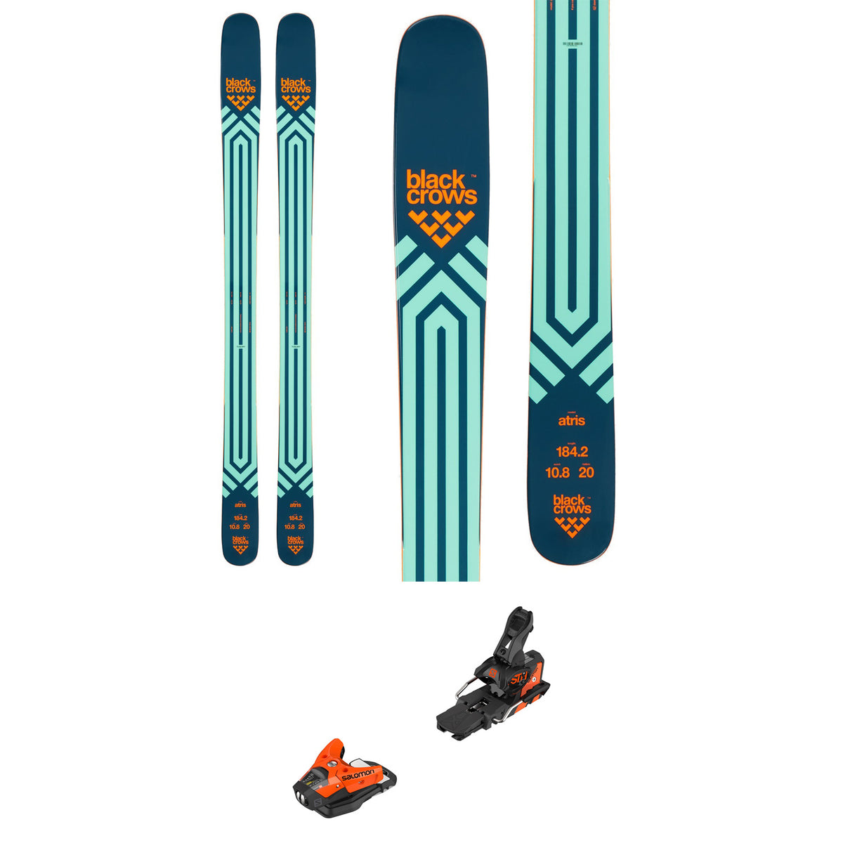 Black Crows Atris Skis + Salomon STH2 WTR 13 Ski Bindings 2022