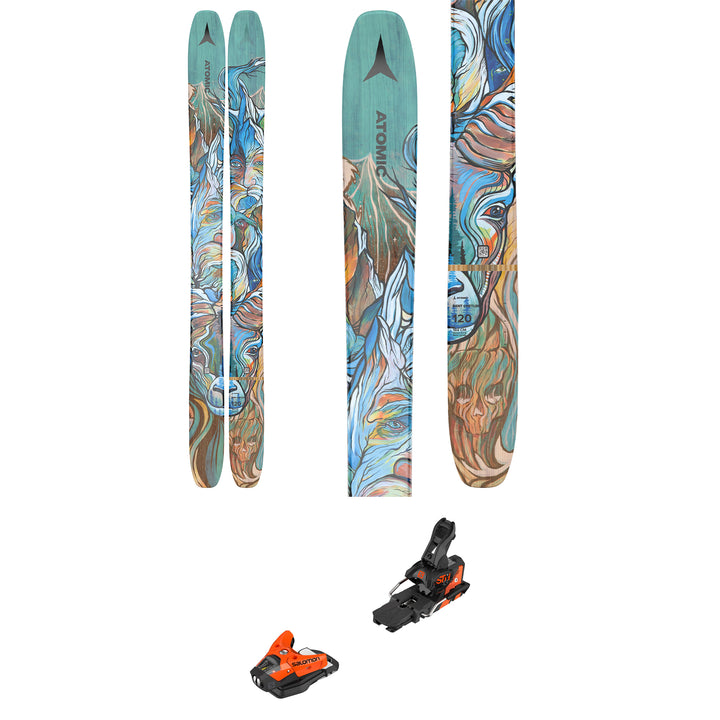 Atomic Bent Chetler 120 Skis + Salomon STH2 WTR 13 Ski Bindings 2022