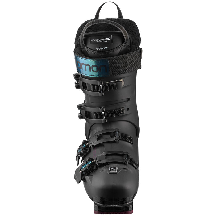 Salomon S/Pro 100 W GW Ski Boots - Women's 2023 Black/Burgandy/Shift Green