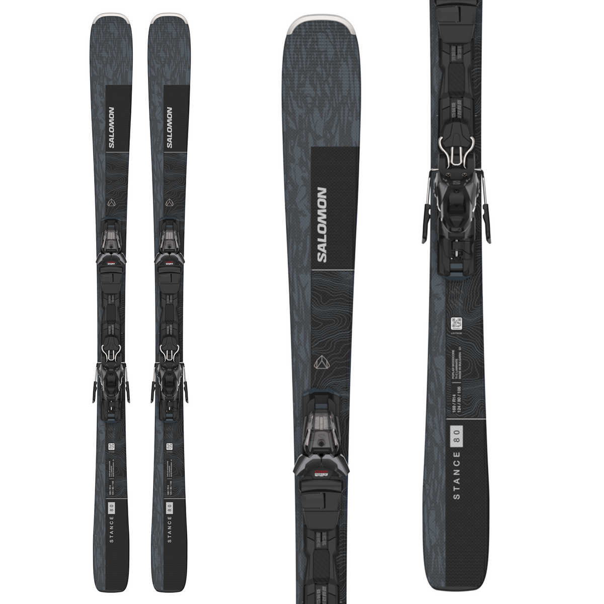 Salomon Stance 80 Skis + M11 GW Bindings 2023