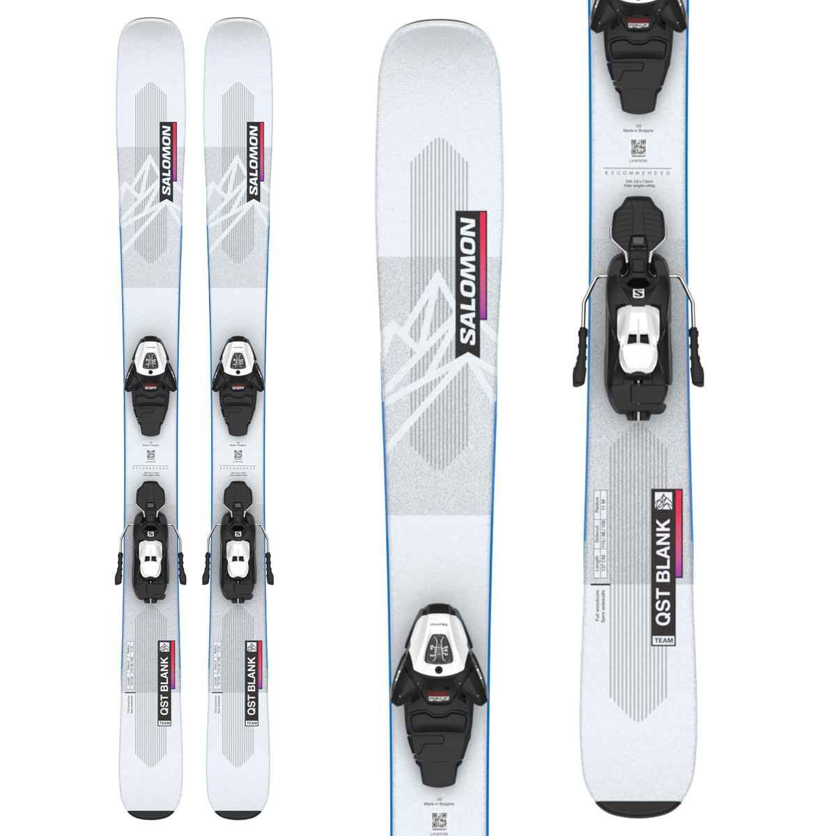 Salomon QST Blank Team Skis + L6 GW Bindings - Kids' 2023