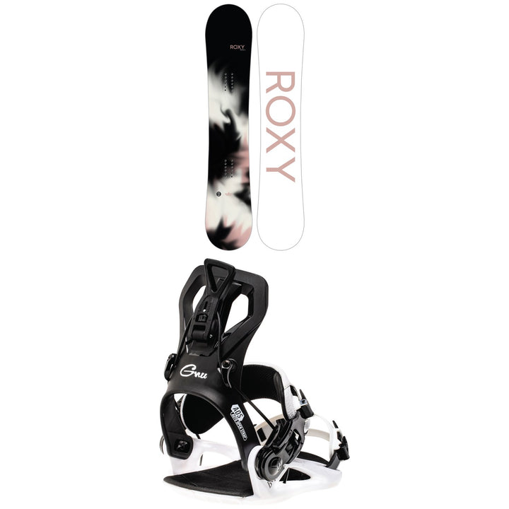 Roxy Raina Snowboard + GNU B-Real Snowboard Bindings - Women's