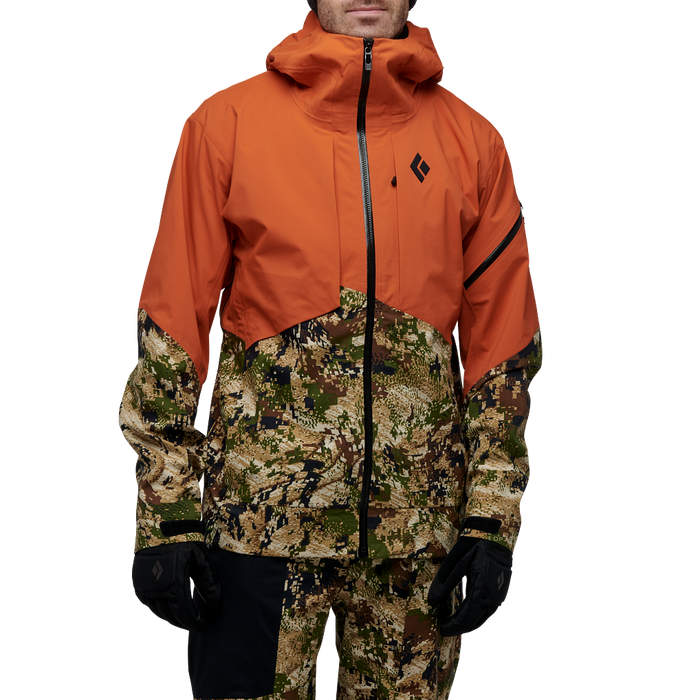 Black Diamond Mission Shell Jacket Burnt Orange/Camo Print