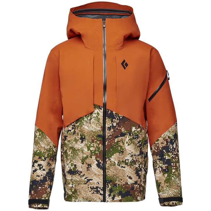 Black Diamond Mission Shell Jacket Burnt Orange/Camo Print