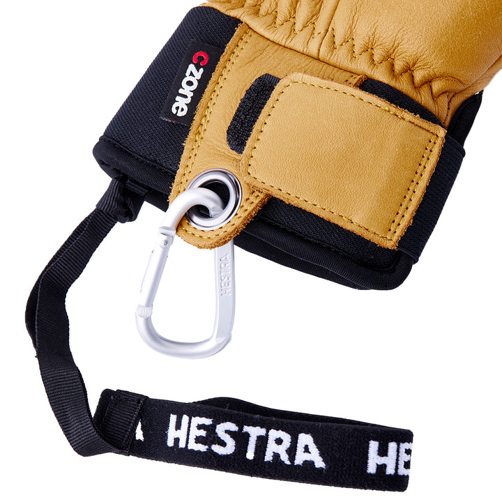 Hestra Vertical Cut CZone 5-Finger Gloves Olive/Tan