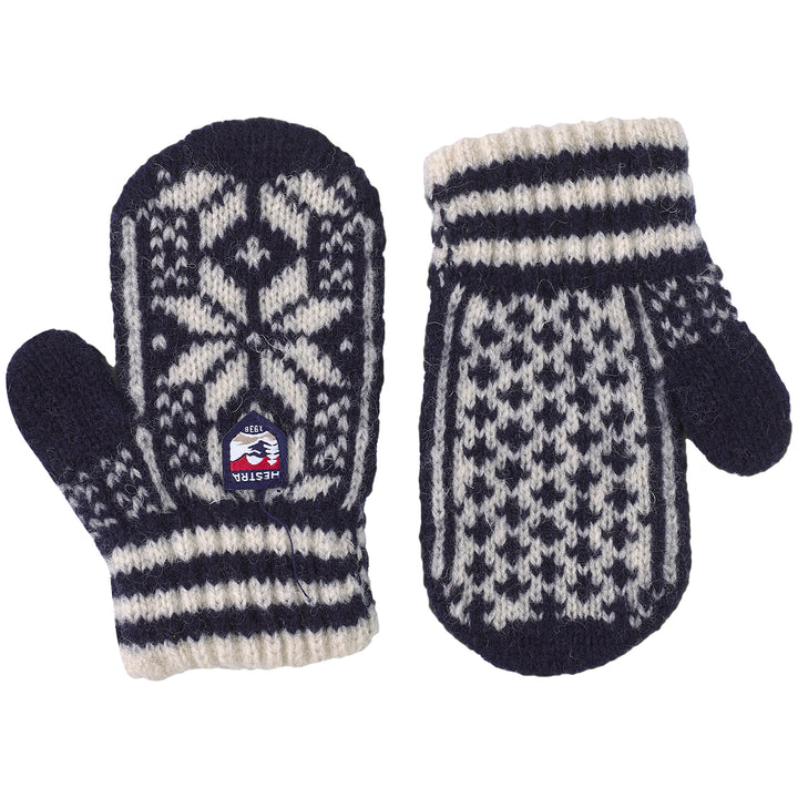 Hestra Nordic Mittens - Toddlers' Navy/Off White