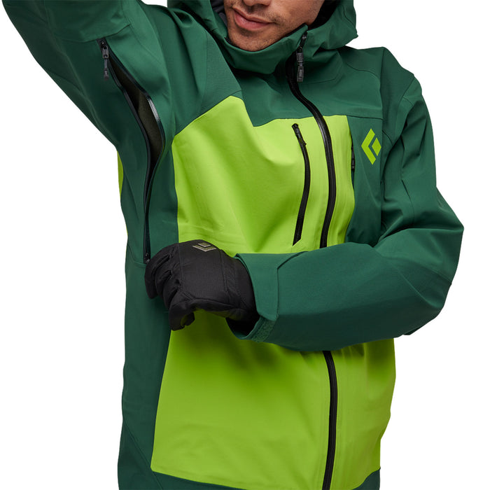 Black Diamond Recon Stretch Pro Shell Jacket - Men's Mountain Forest/Line Green