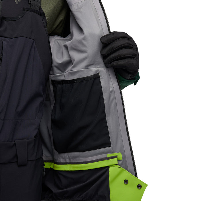 Black Diamond Recon Stretch Pro Shell Jacket - Men's Mountain Forest/Line Green
