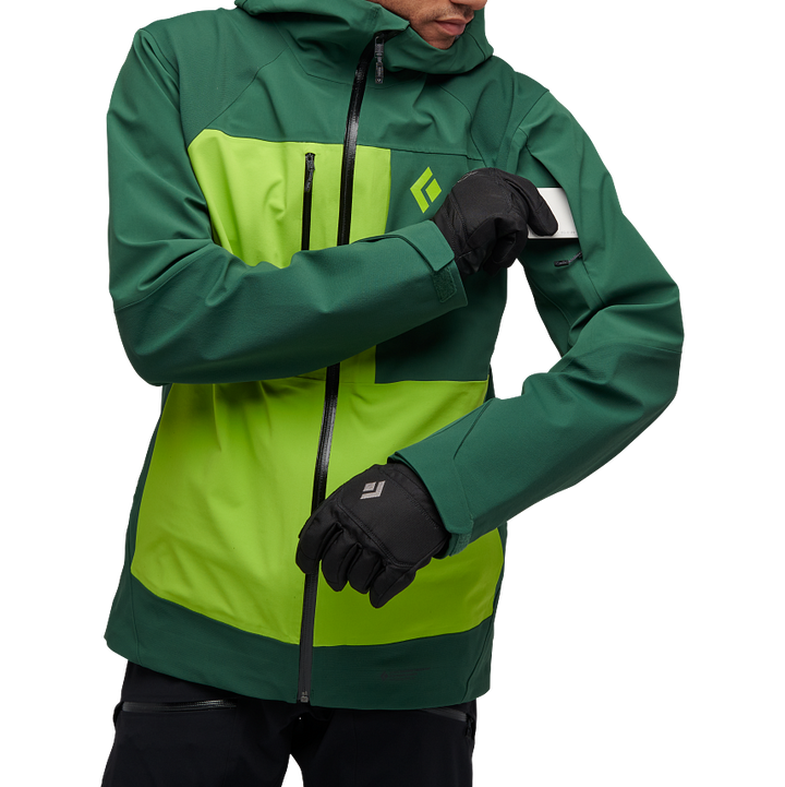 Black Diamond Recon Stretch Pro Shell Jacket - Men's Mountain Forest/Line Green